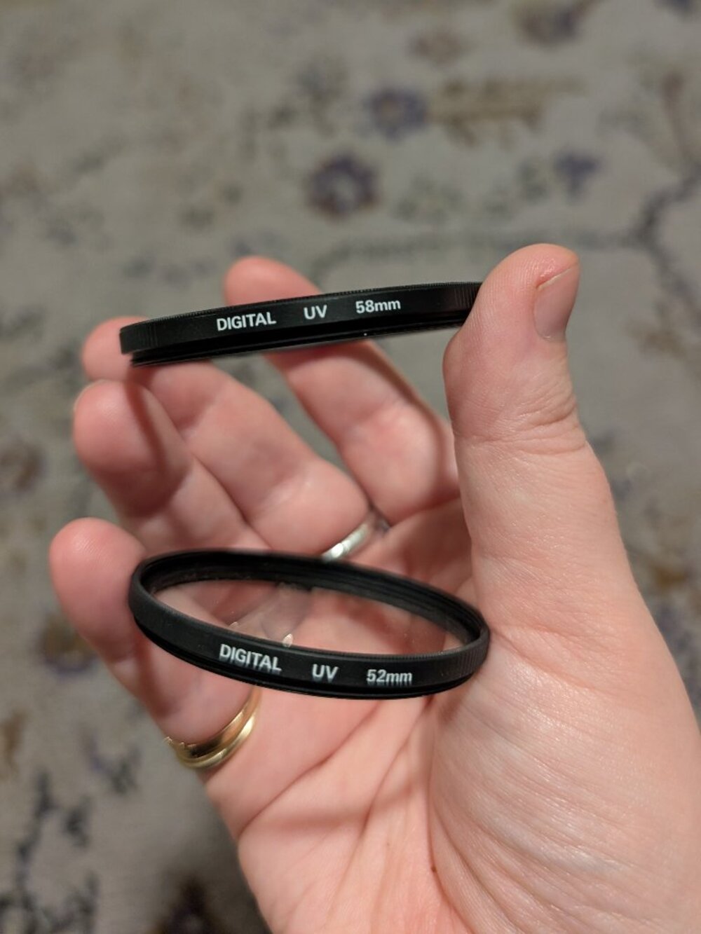 Quantaray Nikon DSLR Lens Filters — 58mm & 52mm NEVER USED